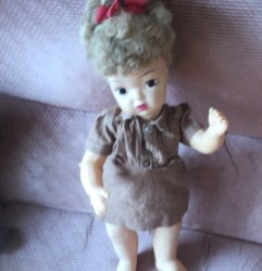 16'' HP BLONDE TERRI LEE VINTAGE DOLL, BROWNIE DRESS #5